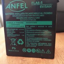 Batteria al piombo 6V 4Ah ricaricabile ermetica faston 4,8mm 4,5Ah 5Ah per lampa