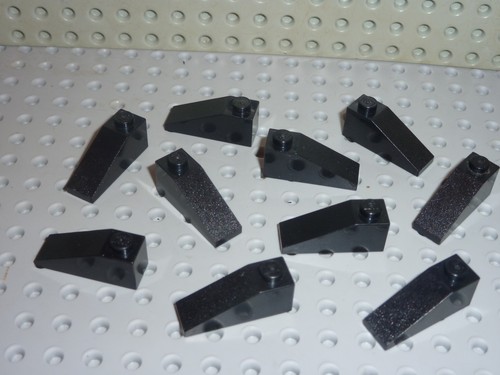 Black slope brick lego - 10, x