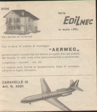 Catalogo CO-MA 1960s EDILMEC casette HO AERMEC Aerei IT  aa