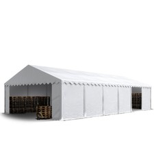 Tendone Deposito 6x12 m Tenda Capannone PVC 700 N bianco