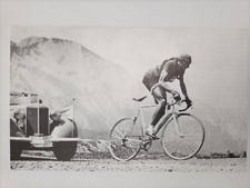 Clipping Ritaglio Foto 1949 FAUSTO COPPI in Azione sull'Izoard Giro di Francia