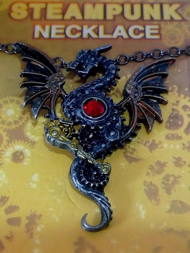 Collana steampunk macchine - collana,