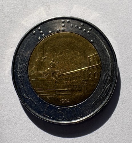 Moneta italia 500 lire - 500,