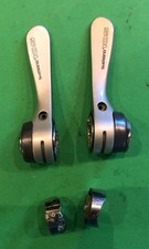 Leve Cambio Shimano 105 sis o frizione 7 vel.  Shifter levers vintage 