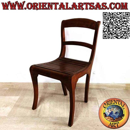 Sedia curva con schienale - ,
