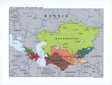 18" x 24" 2003 Map of Caucasus