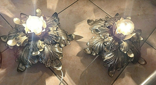 Coppia applique fiore vintage - applique,