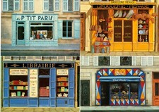 16 CARTOLINE PARIGI VETRINE