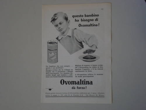 Advertising pubblicità 1958 - advertising,