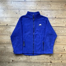 Giacca pile full zip blu royal