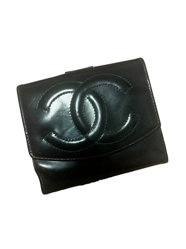 Portafoglio chanel patent fold - portafoglio,