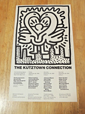 Poster Pubblicità Benefit Stampa Keith Haring Art New York 1984 con Spettacoli