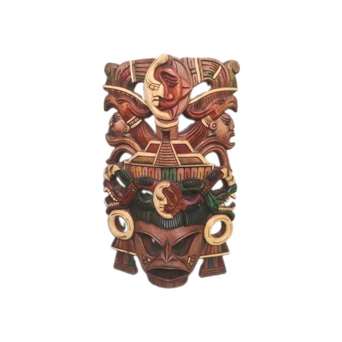 Large hand carved mayan aztec - large,