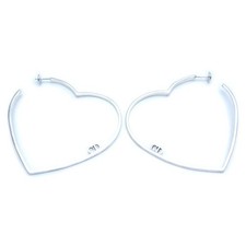 Orecchini Christian Dior cerchio cuore argento 925 /292970
