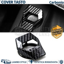 COVER PULSANTE Start Engine per Bmw X6 E71-E72 CARBONIO NERO Start Stop ALLUMINI