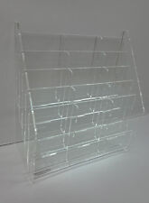 Espositore in plexiglass da banco a 15 alzate verticali schede biglietti lotto