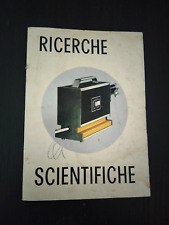 ELETTROMICROSCOPIO MAX 20000 IGC 905 LIBRETTO GUIDA PREPARAZIONE VETRINI VINTAGE