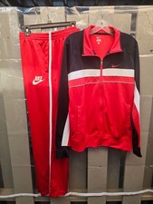 Nike Tuta Uomo 2pz Nera, Rossa