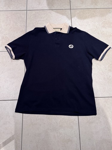 Polo gucci navy - polo, ricamata