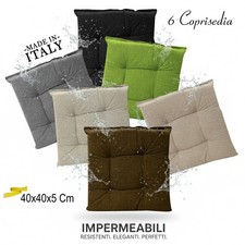 6 Cuscini Sedie Cucina 40x40