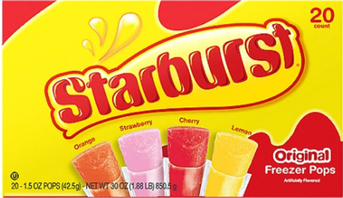 Starburst freezer pops 4 - starburst,