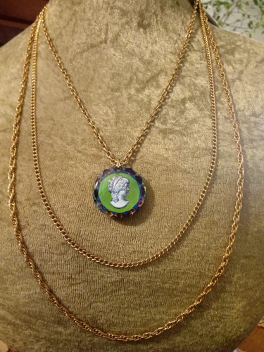 Collana cammeo blu - cammeo, blu_tre