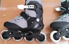Roller Pattini in Linea Oxelo taglia 38 4 ruote nero e grigio. Usato poche volte