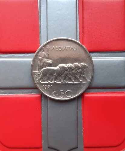 50 centesimi 1921 - (£),