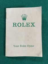Libretto Garanzia Rolex "Your Rolex Oyster" referenza 1655 con bollino e trafora