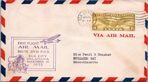 Ffc 1933 airmail 34 pod - 1933,