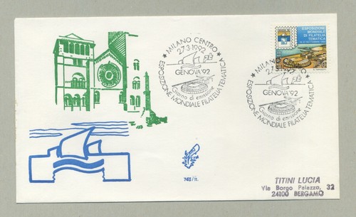 Fdc venetia 748 - venetia, genova