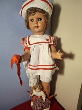 Bambola Anni '50 In Composizione H.56cm