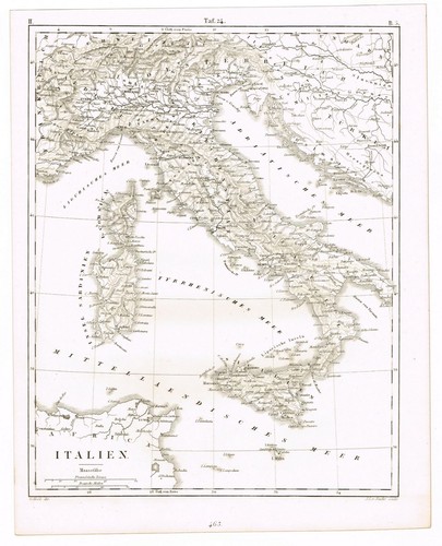 Antica stampa vintage 1851 - vintage,