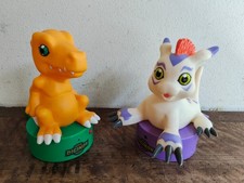 DIGIMON Agumon & Gomamon Door Jammer Vintage Action Figures 1999