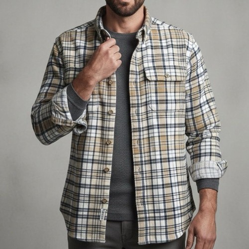 Camicia pesante quadri in - pesante,