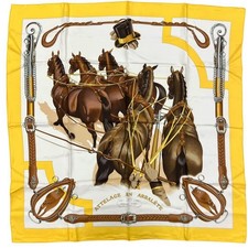 Sciarpa HERMES Carre 90 seta