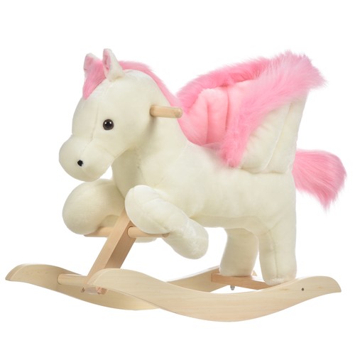Cavallo dondolo bianco e - cavallo,
