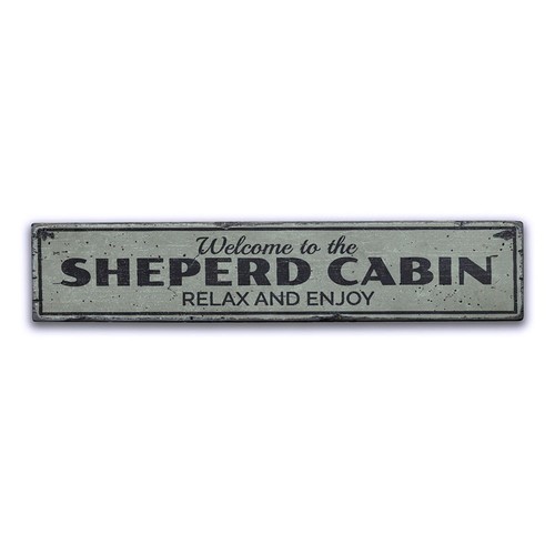 Insegna welcome cabin - insegna,
