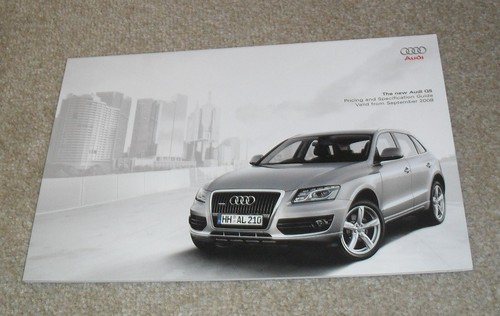 Audi brochure 2008 2 0 - q5, 2.0