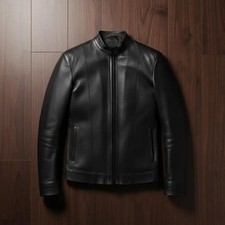 Giacca Uomo Pelle Nera -