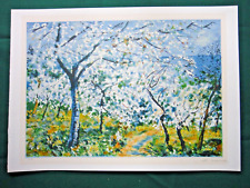 MICHELE CASCELLA Litografia (cm 60x80)-Prova d'Autore-ALBERI DI CILIEGIO+