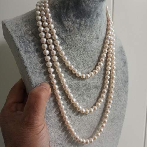Collana perle bianche - collana,