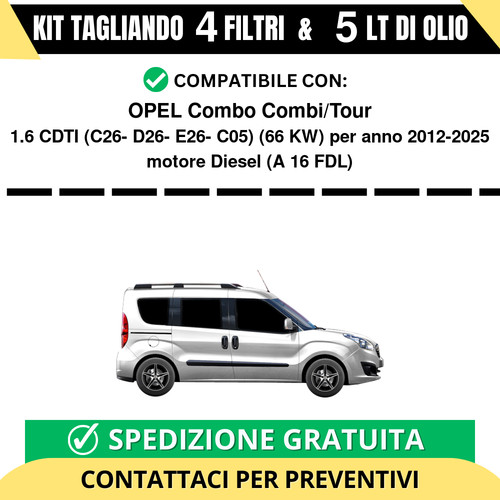 Tagliando per opel - opel, combo
