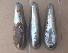 3 ROSTRI PARAURTI JAGUAR XK 140-150-USATI-DA RESTAURARE-2 ANT-1 POSTERIORE