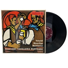Disco in vinile 33 giri lp MASCAGNI CAVALLERIA RUSTICANA Tebaldi Bjoerling 1958