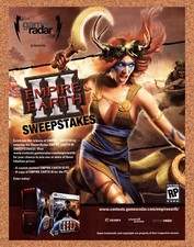 Pubblicità Empire Earth III PC originale 2006 vintage - videogioco lotterie promo