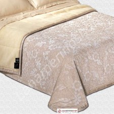 Coperta Copriletto Matelassè Damascato Pura Lana Vergine Merinos Matrimoniale