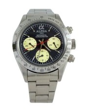 Orologio Cronografo Chrono Alpha Cosmograph movimento meccanico carica manuale