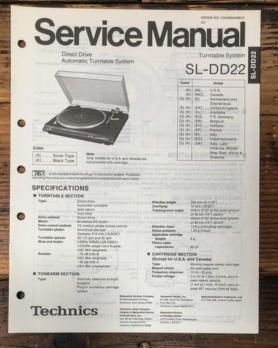 Technics dd22 - technics, sl-dd22