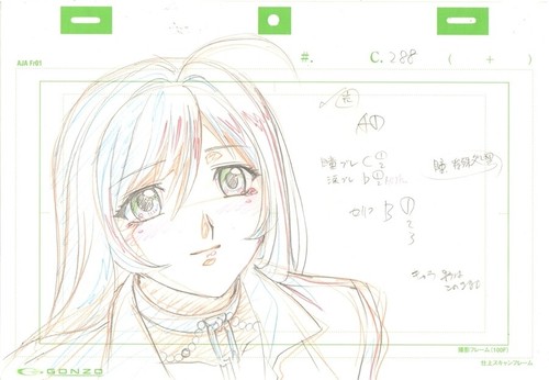 Anime genga non cel rosario - anime,